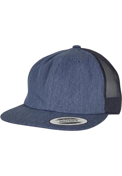 Se Flexfit Hætte 'Denim Trucker'  blue denim / hvid ved About You