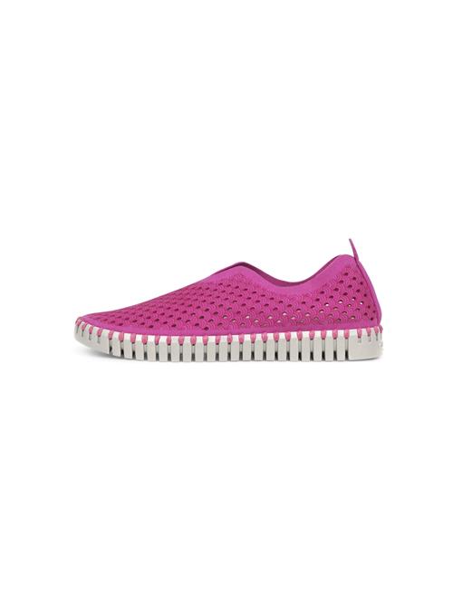 Se ILSE JACOBSEN Slip On 'Tulip3275'  magenta / hvid ved About You