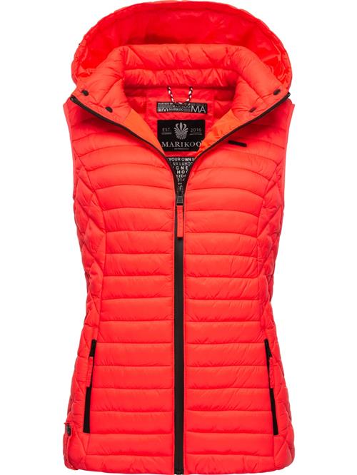 MARIKOO Vest 'Hasenpfote'  neonorange / sort