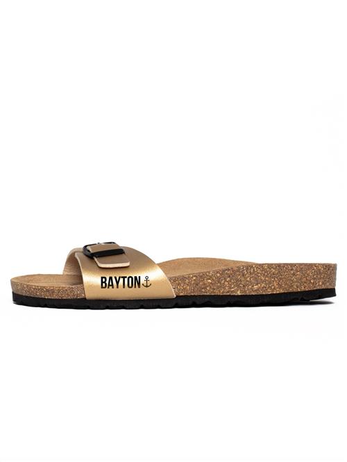 Bayton Pantoletter 'Zephyr'  beige / guld / sort