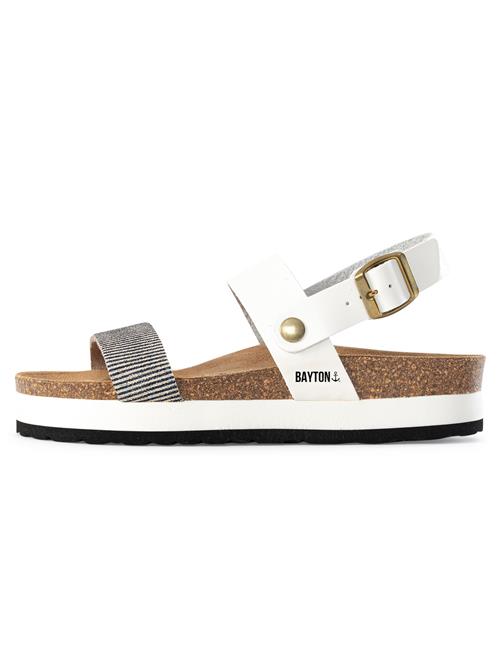 Bayton Sandaler med rem 'Almeria'  beige / blå / hvid