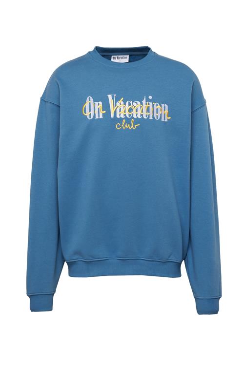 On Vacation Club Sweatshirt  lyseblå / gul / hvid