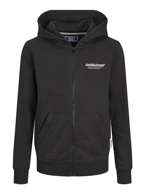 Jack & Jones Junior Sweatjakke 'JORLakewood'  sort / hvid