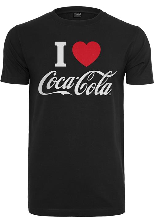 Merchcode Bluser & t-shirts 'Coca Cola I Love Coke'  rød / sort / hvid