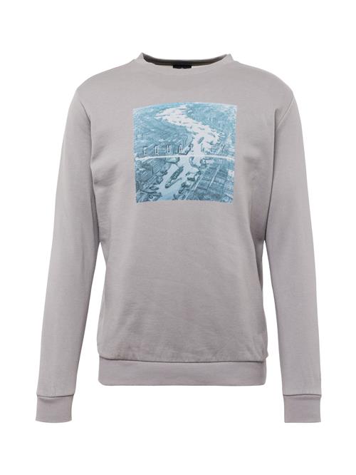 Se WESTMARK LONDON Sweatshirt 'Equality'  cyanblå / grå / hvid ved About You