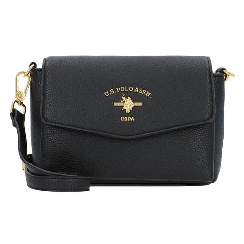 U.S. POLO ASSN. Skuldertaske 'Stanford'  guld / sort