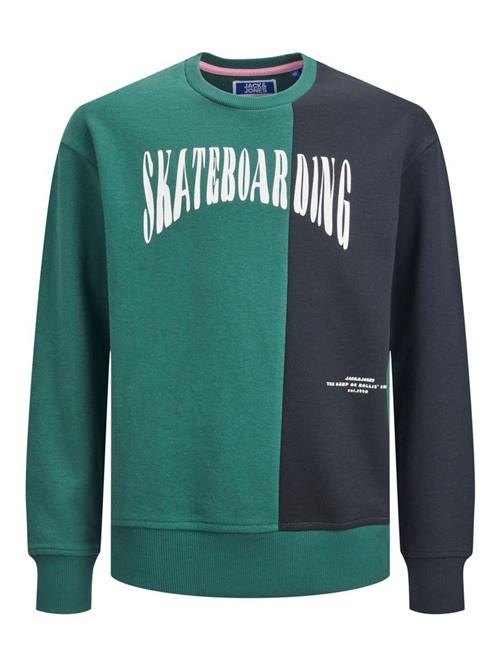 Jack & Jones Junior Sweatshirt  grøn / sort / hvid