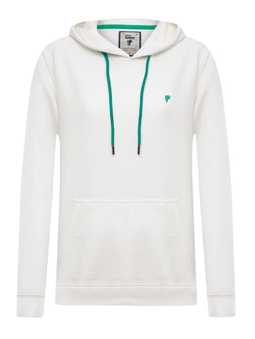 Se DENIM CULTURE Sweatshirt 'Brooke'  jade / hvid ved About You