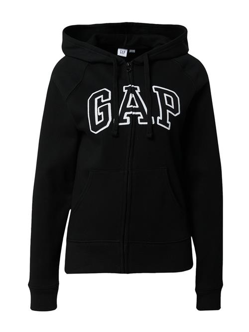 GAP Sweatjakke  sort / hvid