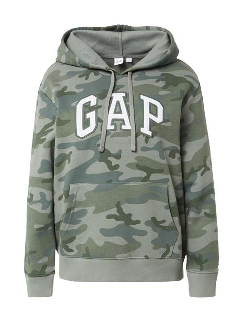 GAP Sweatshirt 'HERITAGE'  grå / petroleum / mørkegrøn / hvid