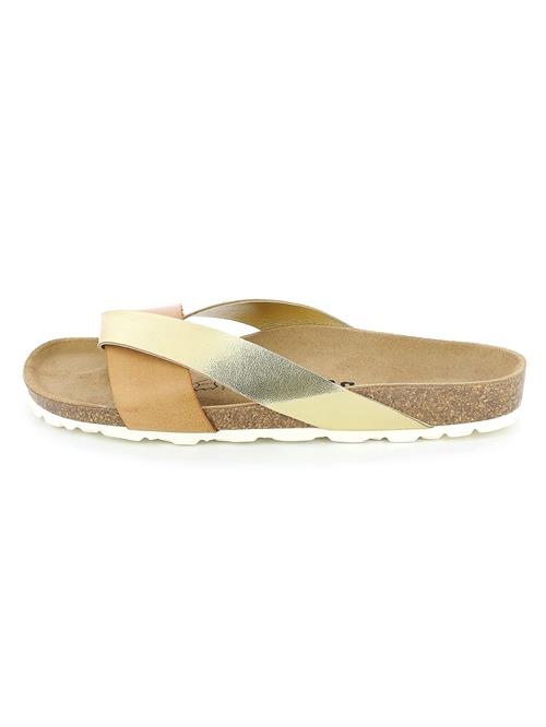 Bayton Pantoletter 'Mildura'  guld / sort