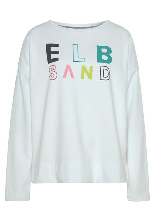 Elbsand Sweatshirt  grøn / æble / lyserød / hvid