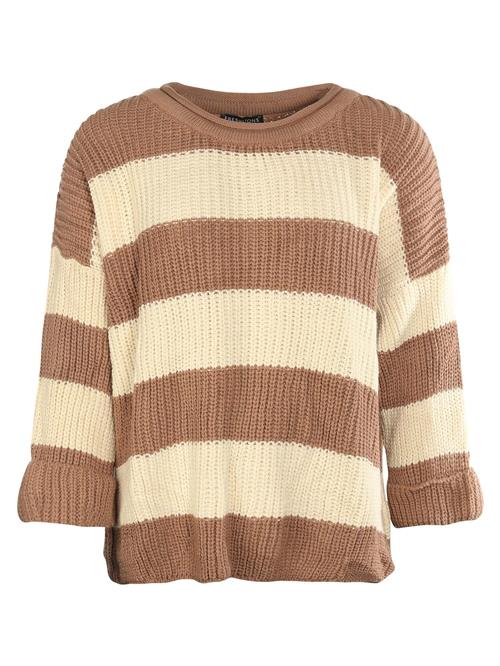 FRESHLIONS Pullover ' Diana '  beige / hvid