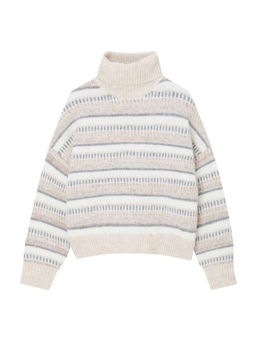 Se Pull&Bear Pullover  sand / beige-meleret / dueblå / hvid ved About You