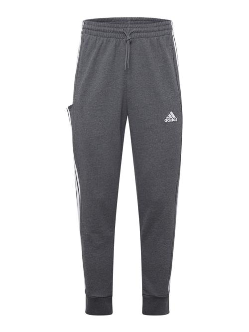 Se ADIDAS SPORTSWEAR Sportsbukser 'Essentials'  mørkegrå / hvid ved About You