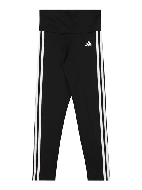 Se ADIDAS SPORTSWEAR Sportsbukser 'Essentials'  sort / hvid ved About You