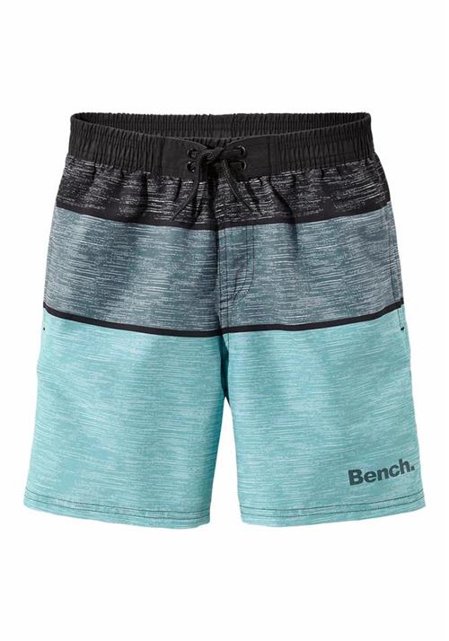 BENCH Badeshorts  aqua / sort