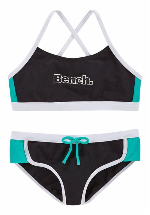 BENCH Bikini  turkis / sort