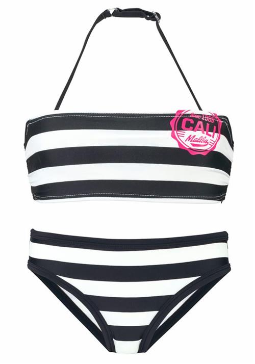 BENCH Bikini  mørk pink / sort / hvid