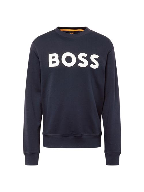 Se BOSS Sweatshirt  mørkeblå / hvid ved About You