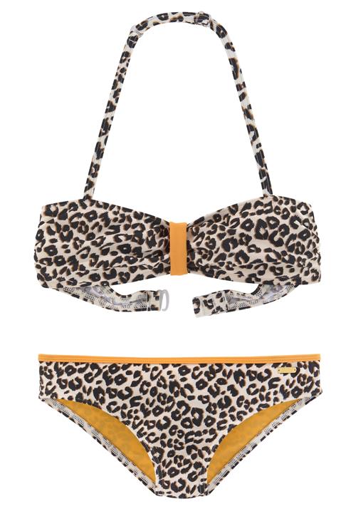 BUFFALO Bikini  creme / brun / orange