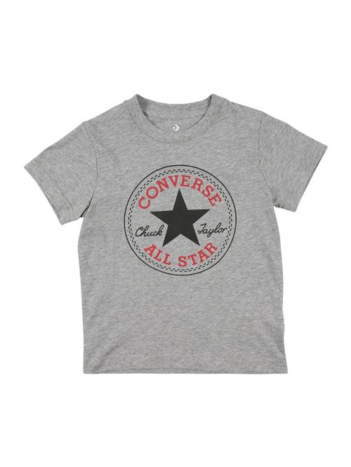 CONVERSE Shirts 'CHUCK PATCH'  grafit / grå-meleret / rød