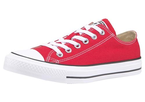 CONVERSE Sneaker low 'Chuck  Taylor All Star Ox'  rød / sort / hvid