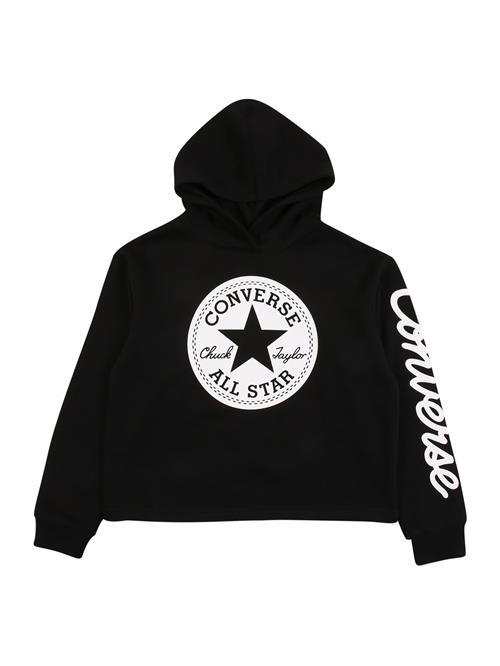 Se CONVERSE Sweatshirt 'Chuck'  sort / hvid ved About You