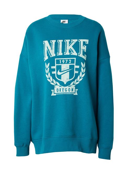 Se Nike Sportswear Sweatshirt  petroleum / hvid ved About You