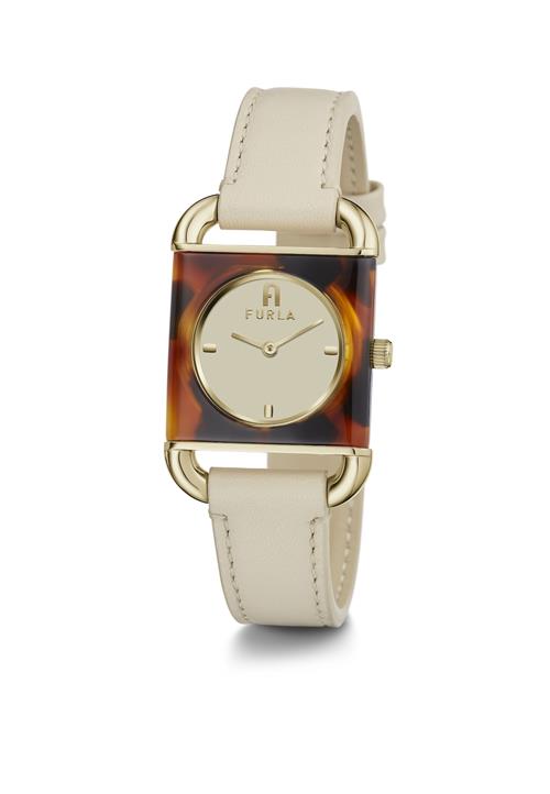 Se FURLA Analogt ur 'Arco Square'  beige / brun ved About You