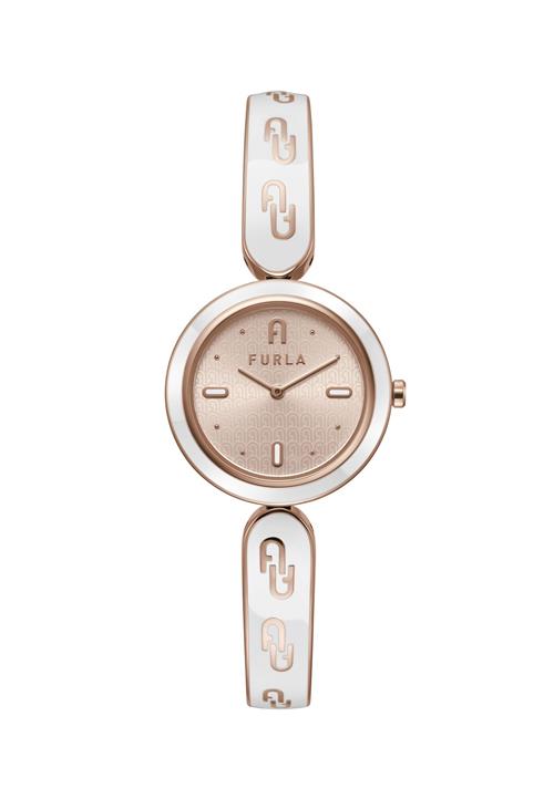 FURLA Analogt ur 'Bangle'  rosa guld / hvid