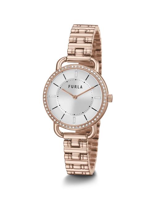 Se FURLA Analogt ur 'New Sleek'  rosa guld / sølv ved About You