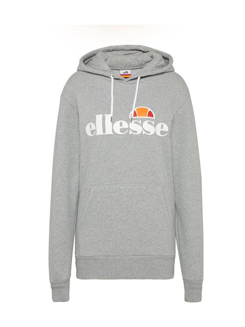 Se ELLESSE Sweatshirt 'Torices'  grå-meleret / orange / lys rød / hvid ved About You