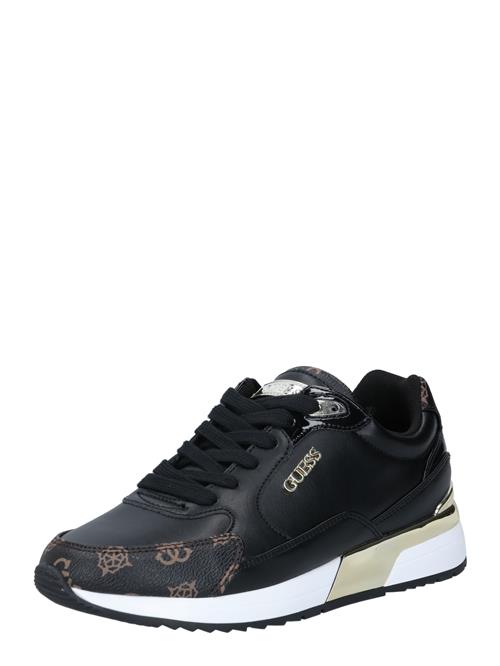 Se GUESS Sneaker low  brun / guld / sort ved About You