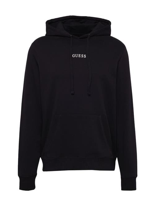 Se GUESS Sweatshirt 'Roy'  sort / hvid ved About You