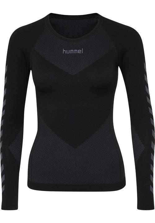 Hummel Funktionsbluse  basalgrå / sort