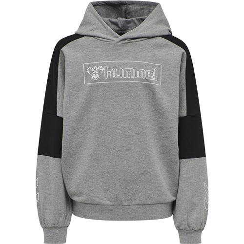 Se Hummel Sweatshirt 'Boxline'  grå / sort / hvid ved About You