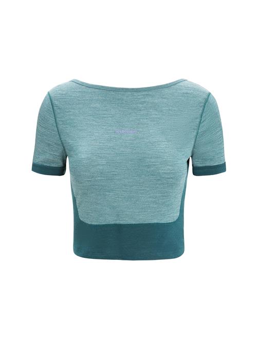 ICEBREAKER Funktionsbluse 'ZoneKnit'  smaragd / grøn-meleret / pastellilla