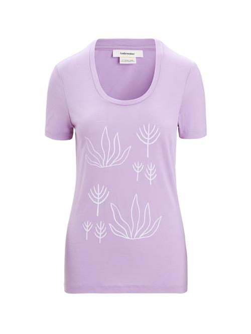 ICEBREAKER Funktionsbluse 'Tech Lite II Fresh Growth'  lavendel / hvid