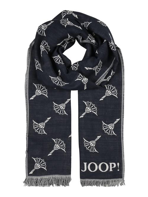 JOOP! Sjal 'Feris'  marin / hvid