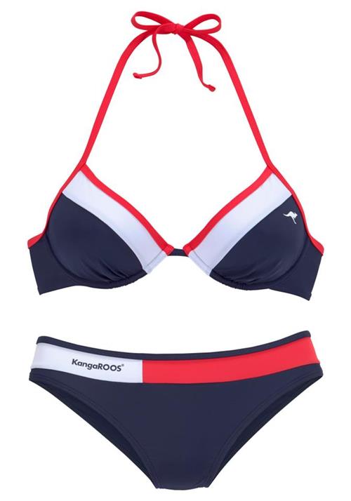 KangaROOS Bikini  navy / pink / hvid