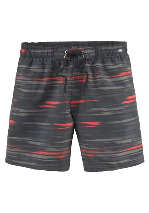 KangaROOS Badeshorts  rød / sort