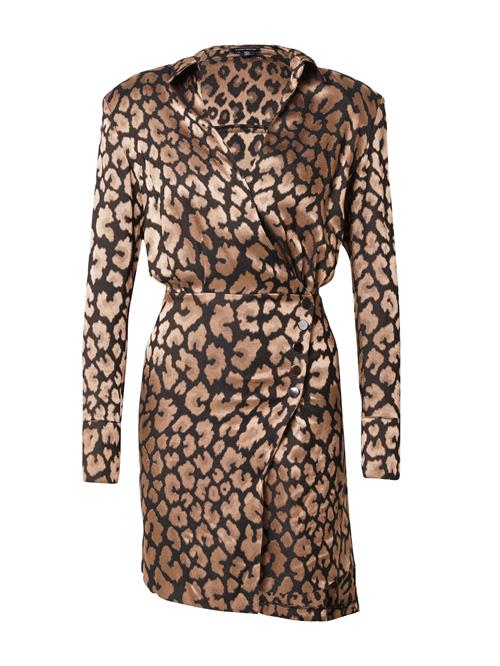 Karen Millen Blusekjole  mørkebeige / sort