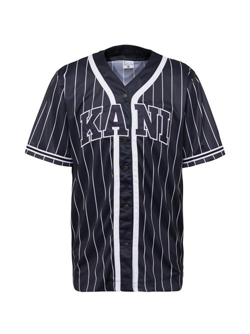 Karl Kani Bluser & t-shirts 'Serif Pinstripe'  sort / hvid