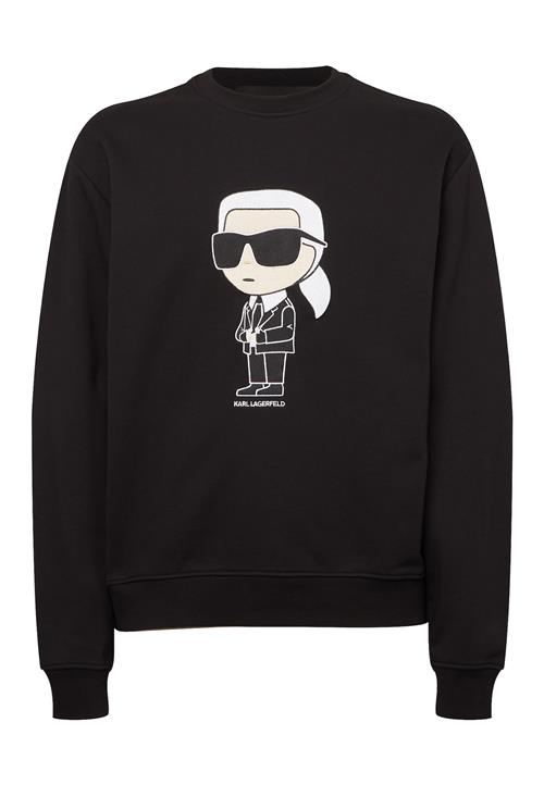 Karl Lagerfeld Sweatshirt 'Ikonik'  sort / hvid