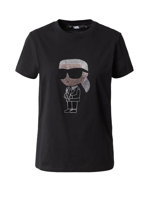 Karl Lagerfeld Shirts 'Ikonik 2.0'  beige / sort / sølv