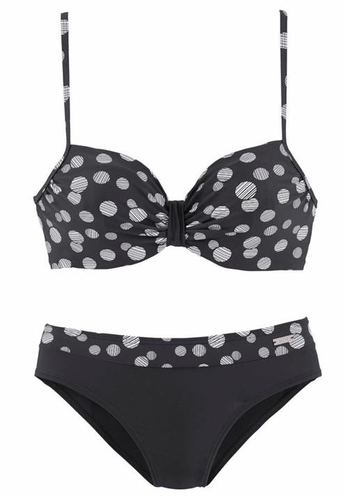 LASCANA Bikini  marin / hvid