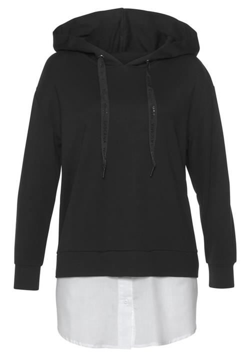 LASCANA Sweatshirt  sort / hvid