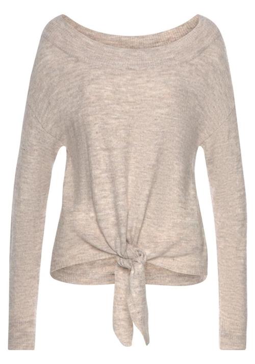 LASCANA Pullover  beige-meleret