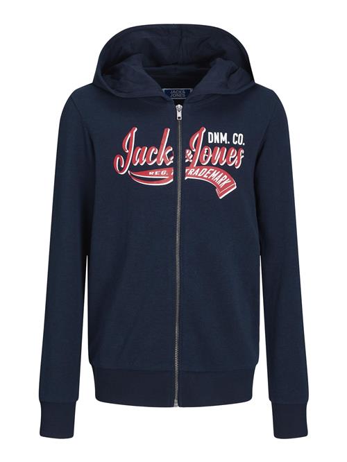 Se Jack & Jones Junior Sweatjakke  navy / rød / hvid ved About You